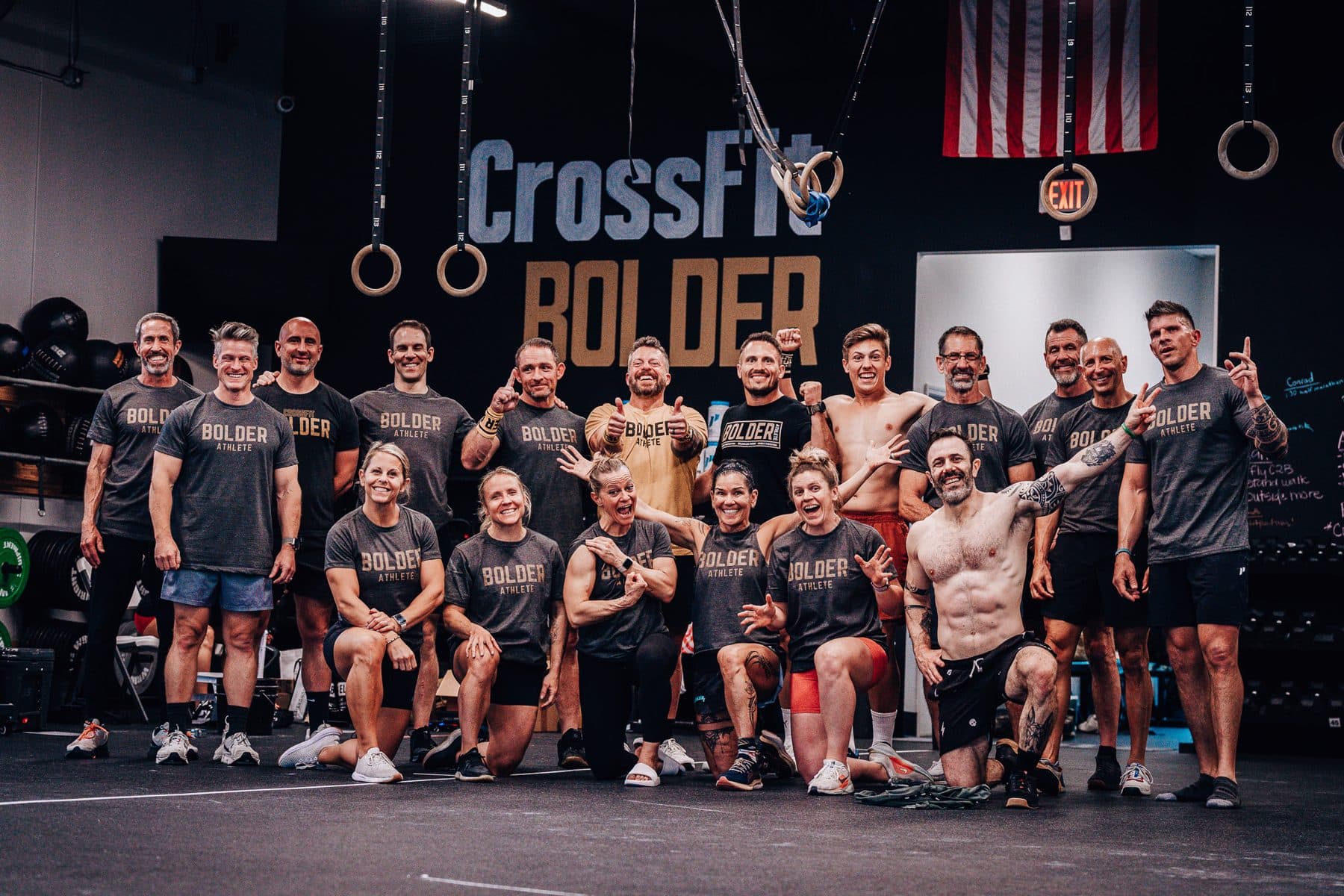 Bolder athletes together at CrossFit Bolder